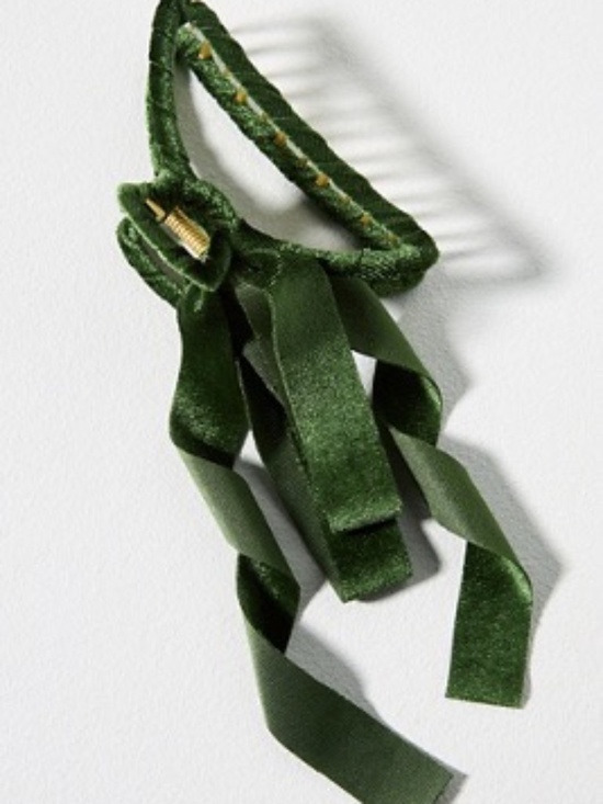 Anthropologie Accessories - NWT Anthropologie Velvet Bow Claw Hair Clip